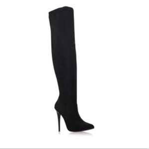 Carvela Kurt Geiger over the knee high heel boots black